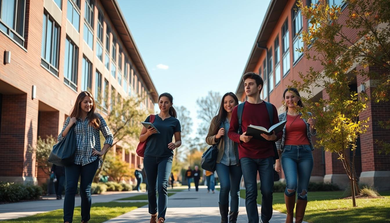 Student preparing for exams with study materials