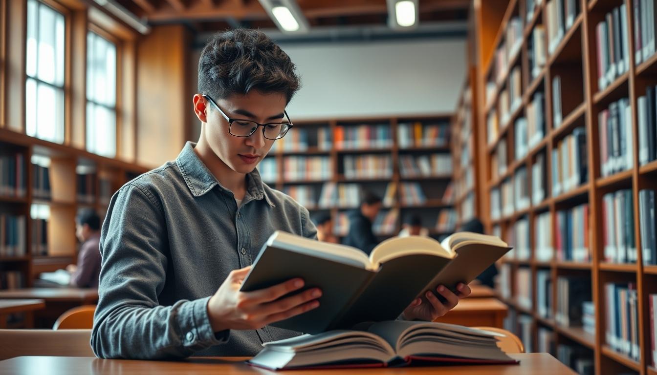 Student developing practical and academic skills